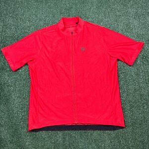 Pearl Izumi Cycling Jersey Men's Size XL Red Full Zip Short Sleeve Performance